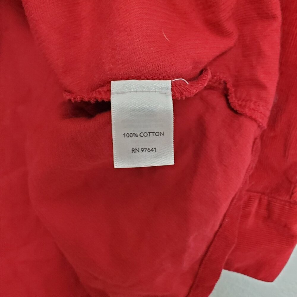 J. Jill‎ Womens Button Front Shirt Size XS Corduroy Long Sleeve Red Tunic Length - Picture 4 of 8